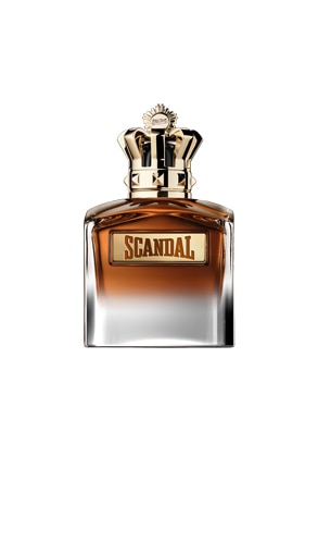 Grid_MRND_CZ_Him_293x510px.jpg Pánský parfém Scandal s elegantním hnědým flakonem a zlatým víčkem.