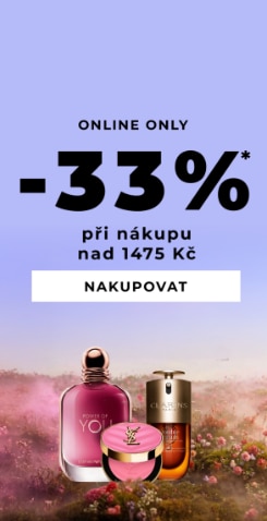 Sleva 33 % na vybrané produkty péče a líčení při nákupu nad 1475 Kč, dostupné online.