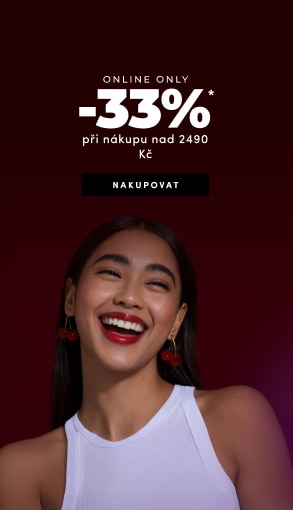 Online banner s 33% slevou při nákupu nad 2490 Kč