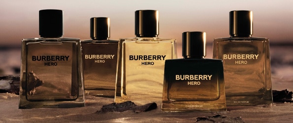 Parfémy Burberry Hero – kolekce vůní v elegantních flakonech inspirovaná přírodou.