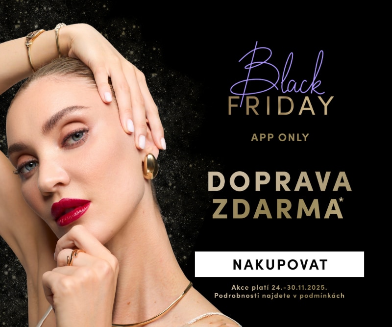 Black Friday akce – doprava zdarma při nákupu přes aplikaci, platí 24.–30.11.2025.
