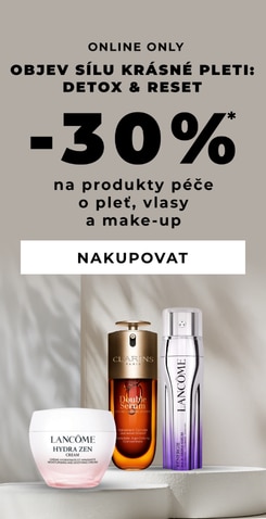Produkty péče o pleť Clarins a Lancôme, sleva −30 % online
