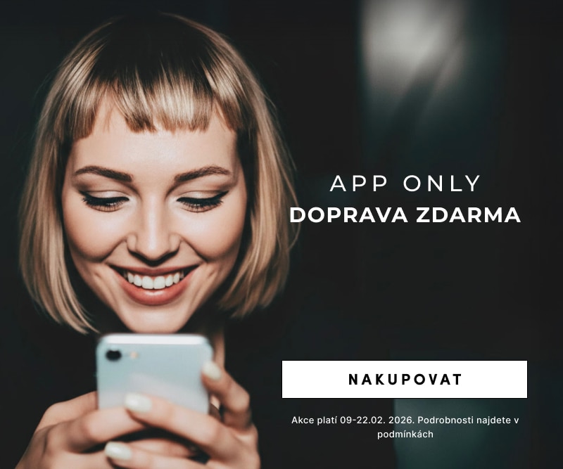 App‑exkluzivní nabídka: doprava zdarma při nákupu přes mobilní aplikaci, pohodlné online objednání.