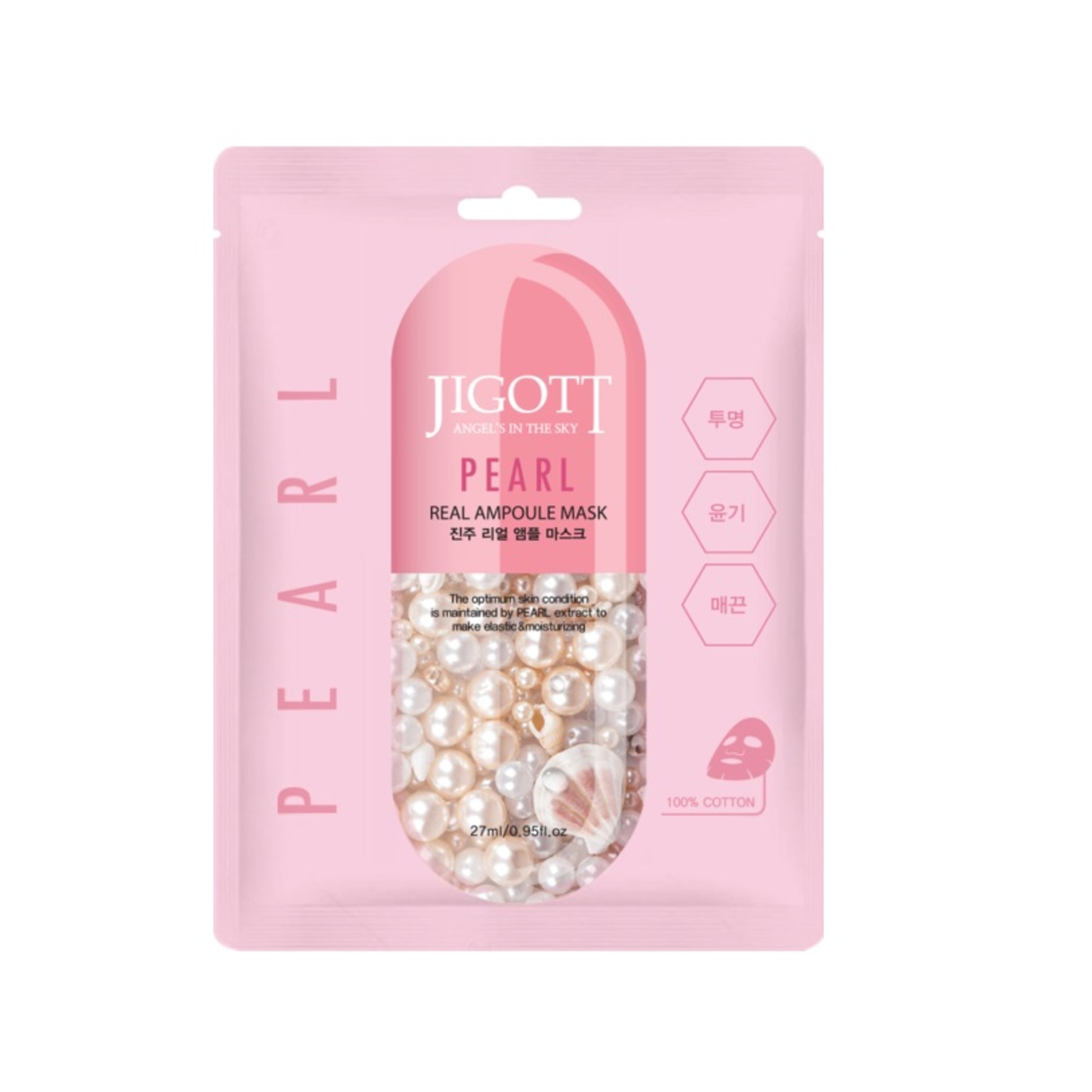 27 ML Jigott PEARL AMPOULE MASK Maska s perlovým extraktem 1 of 1