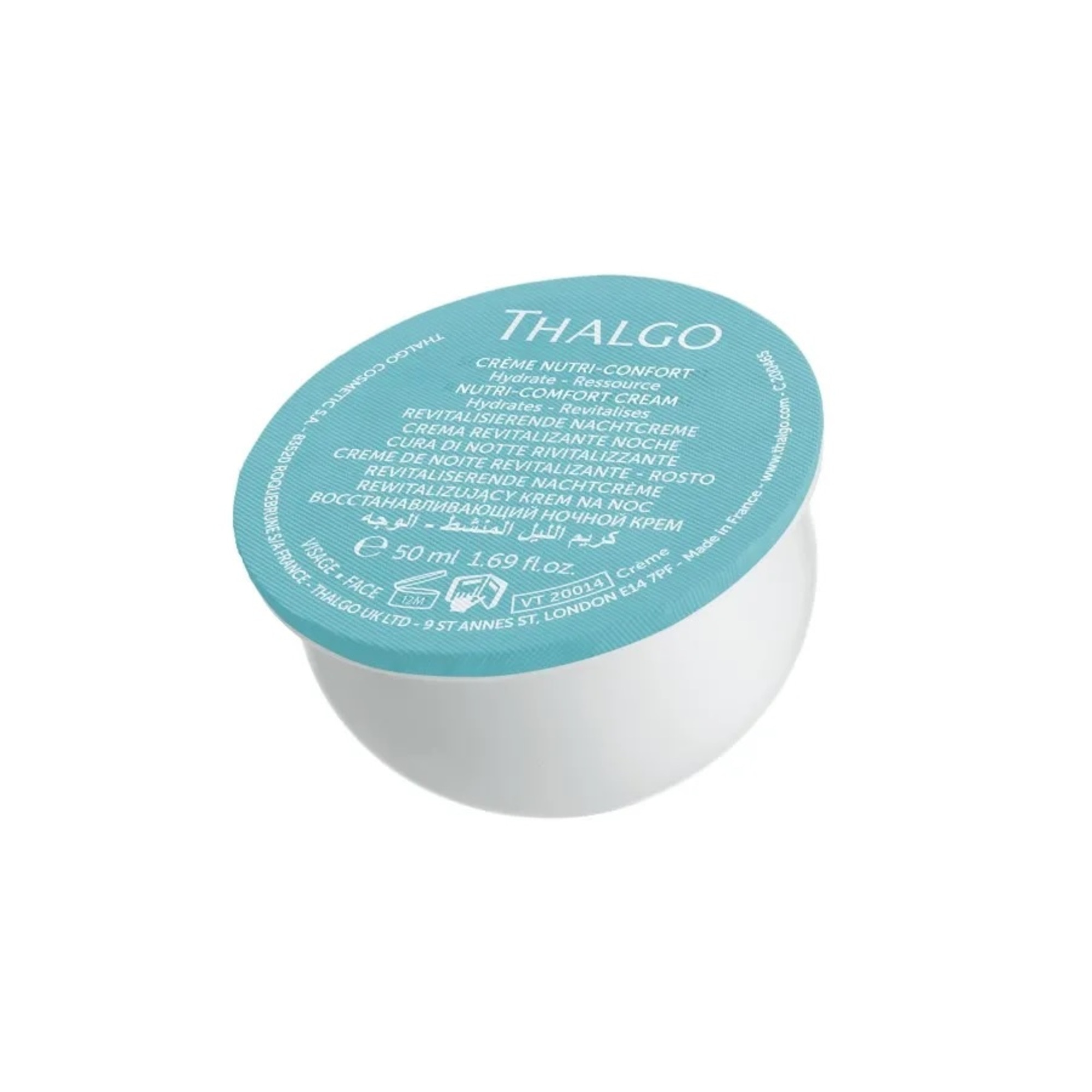 50 ML Thalgo NUTRI COMFORT CREAM REFILL Náhradní náplň výživného krému na suchou pleť 1 of 2