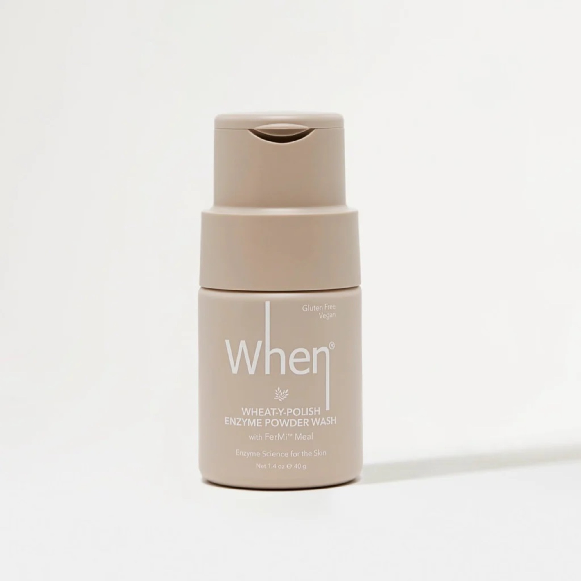 40 G When Simply WHEAT-Y-POLISH ENZYME POWDER WASH WITH FERMI™ MEAL Pudr na čištění pleti 