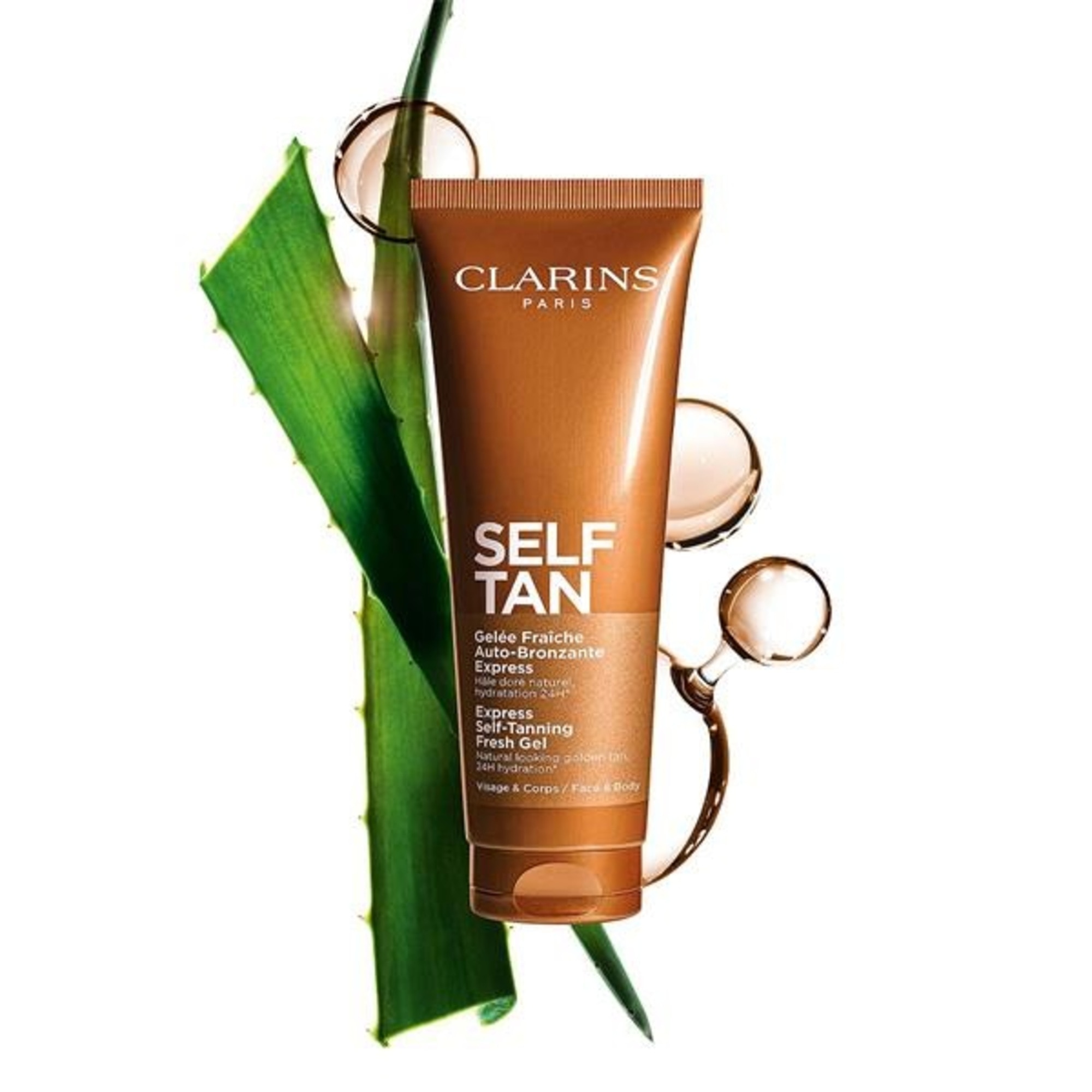 125 ML Clarins SELF TANNING INSTANT GEL Samoopalovací gel na obličej a tělo 1 of 2