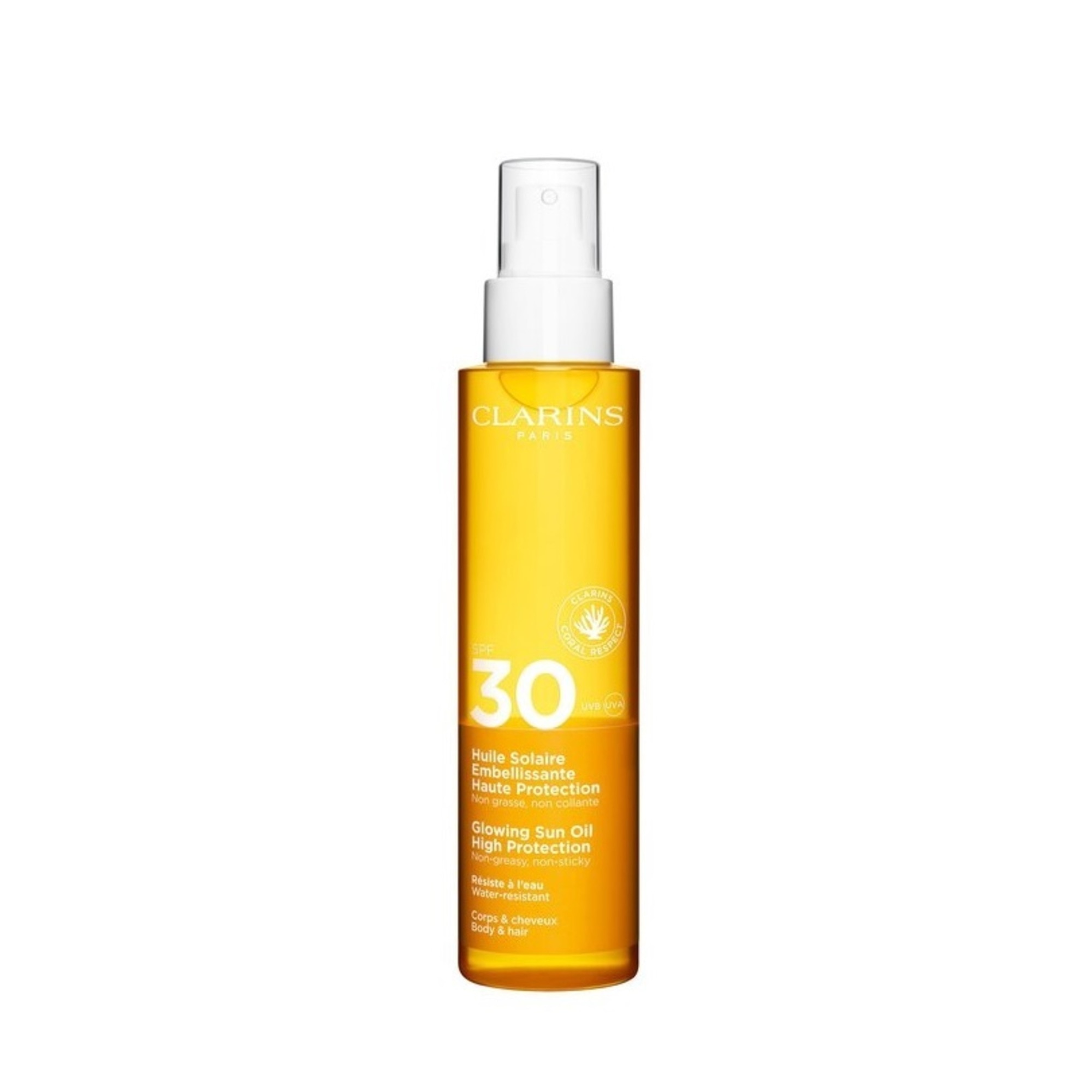 150 ML Clarins SUN BODY OIL SPF30 Opalovací olej  Opalovací olej