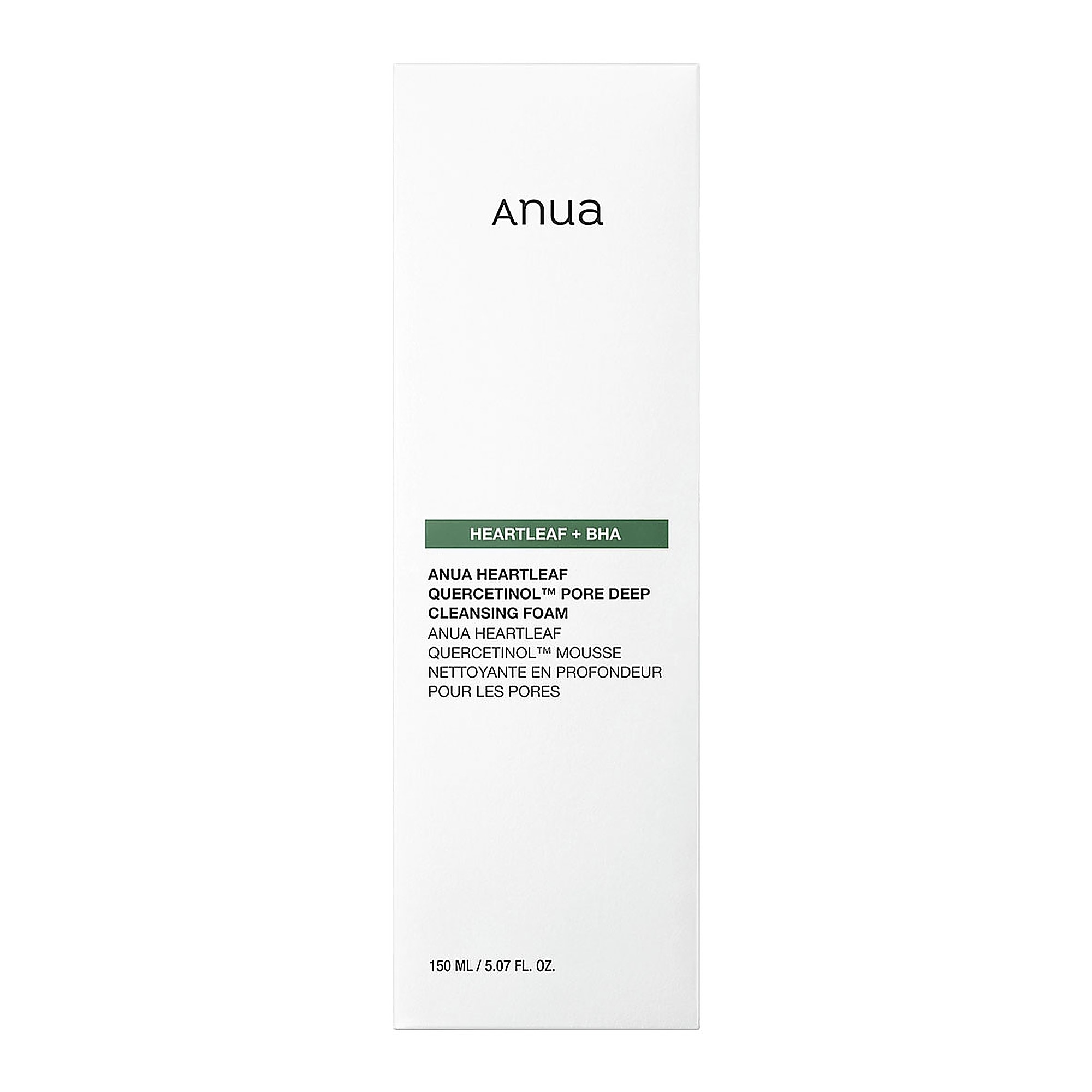 150 ML ANUA HEARTLEAF QUERCETINOL PORE DEEP CLEANSING FOAM Čisticí pěna na ucpané póry 1 of 3
