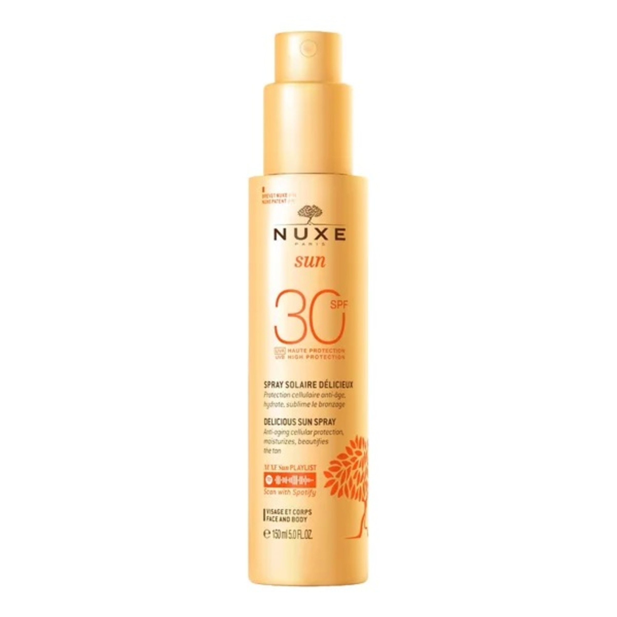 150 ML Nuxe SUN Jemný opalovací sprej na tvář a tělo s vysokou ochranou SPF 30 1 of 3 Jemný opalovací sprej na tvář a tělo s vysokou ochranou SPF 30