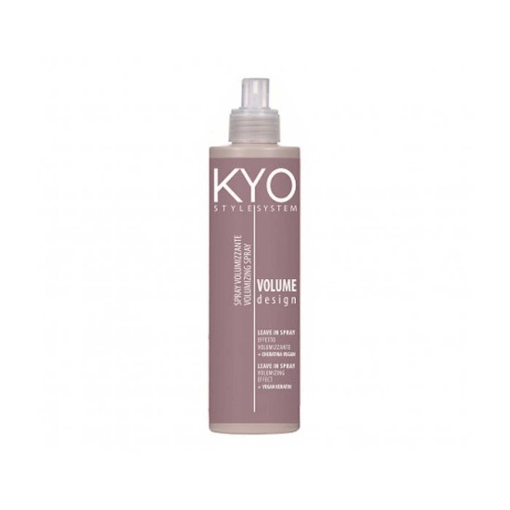250 ML Kyo STYLE SYSTEM VOLUME DESIGN LEAVE IN SPRAY Objemový sprej s obsahem veganského keratinu 1 of 1