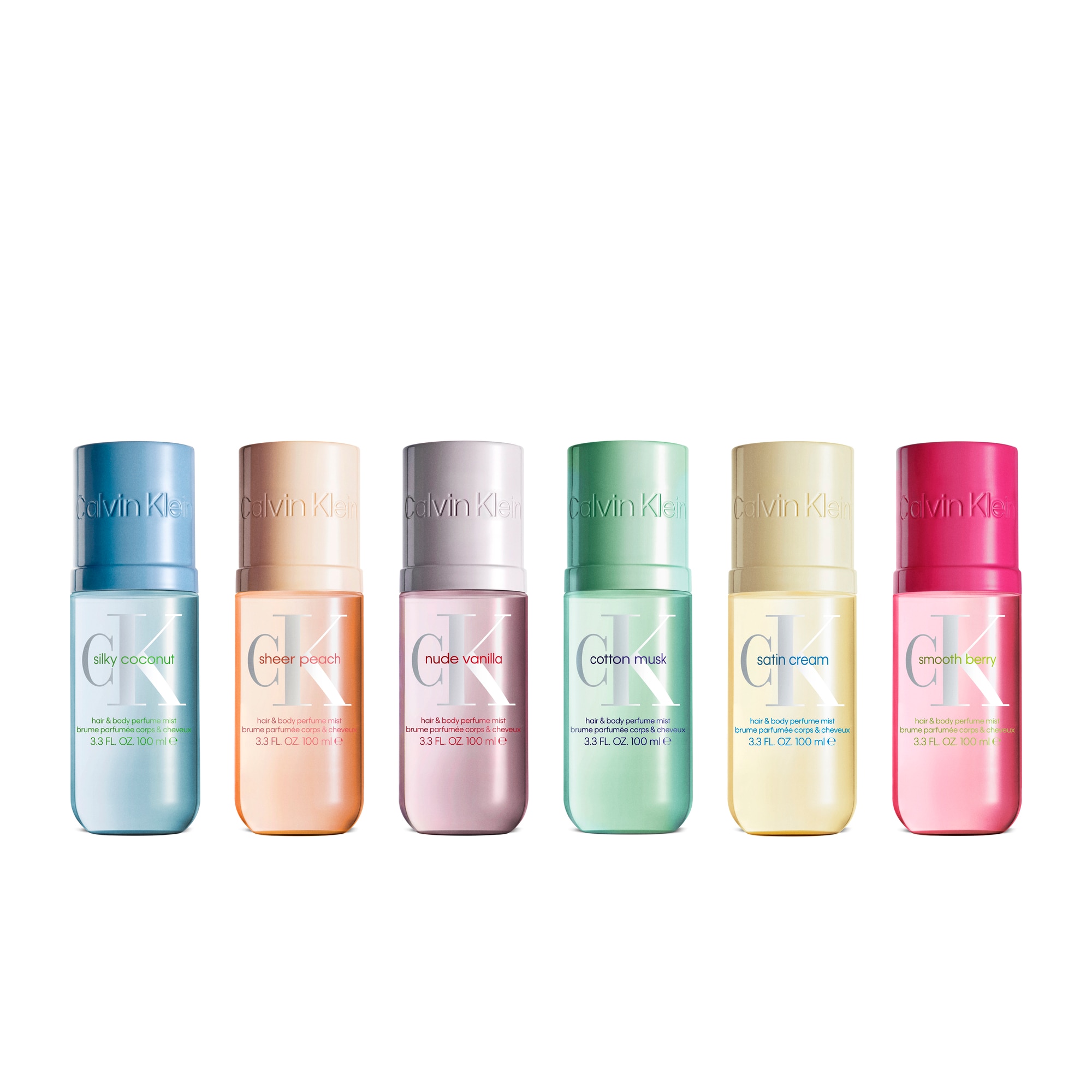 100 ML Calvin Klein COTTON MUSK HAIR & BODY PERFUME MIST Parfémovaná mlha na tělo a vlasy  1 of 7 