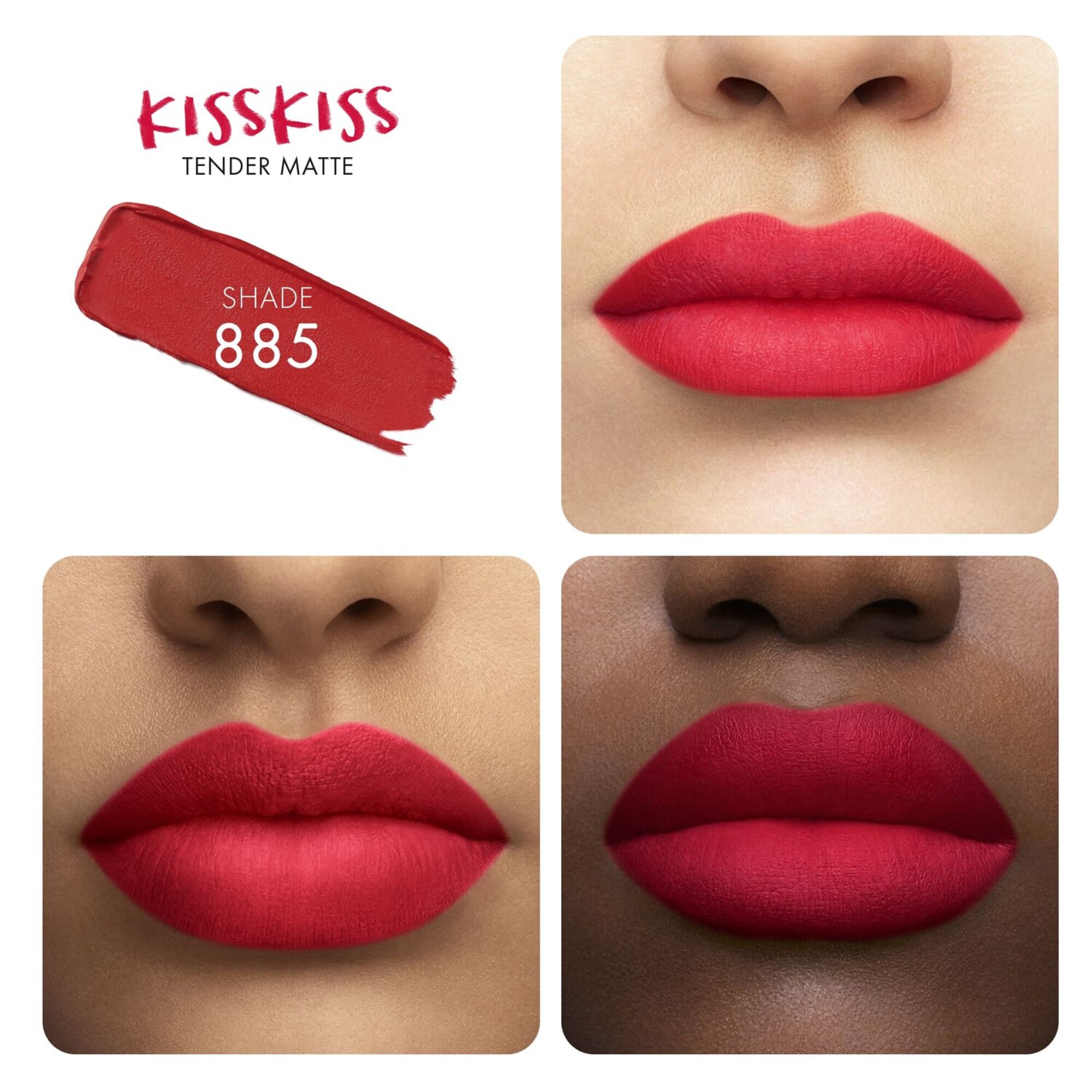 GUERLAIN KISSKISS TENDER MATTE Matná rtěnka 1 of 3