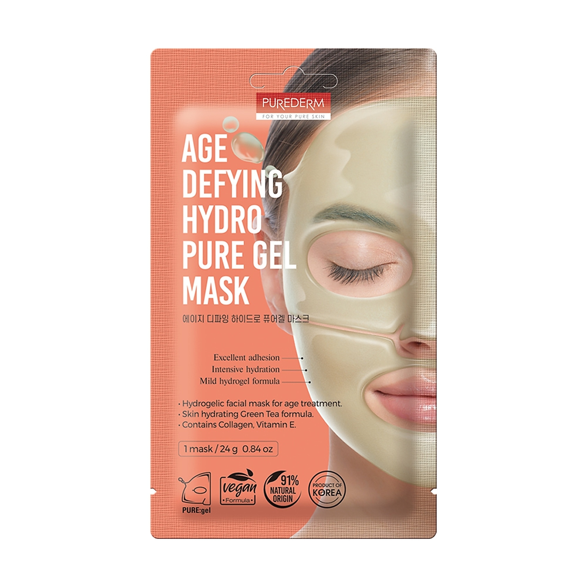 24 G PUREDERM AE DEFYING HYDRO PURE GEL MASK Hydratační gelová maska 1 of 1