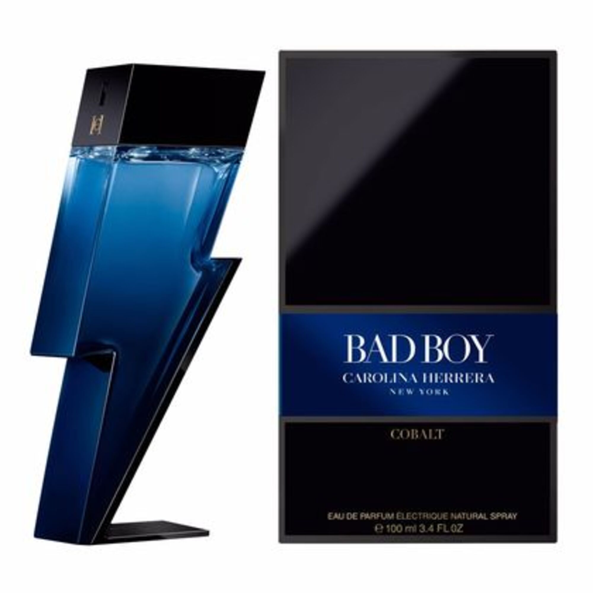 100 ML Carolina Herrera BAD BOY COBALT Parfémovaná voda pro muže  1 of 2 