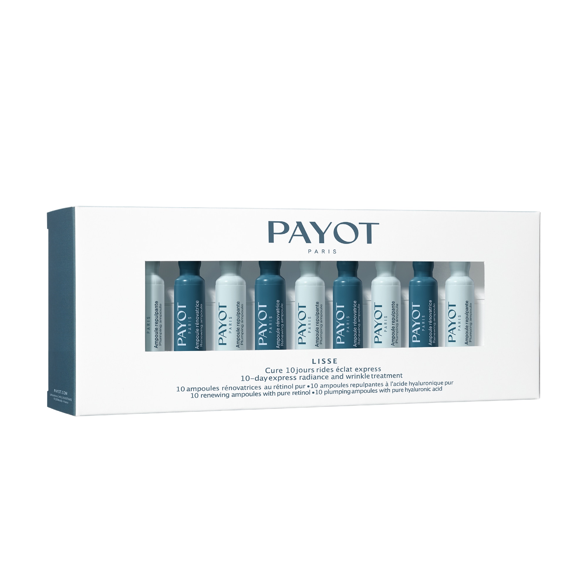 20 KS Payot LISSE CURE 10 JOURS RIDES ÉCLAT EXPRESS 10denní kúra s kys. hyaluronovou a retinolem 1 of 1