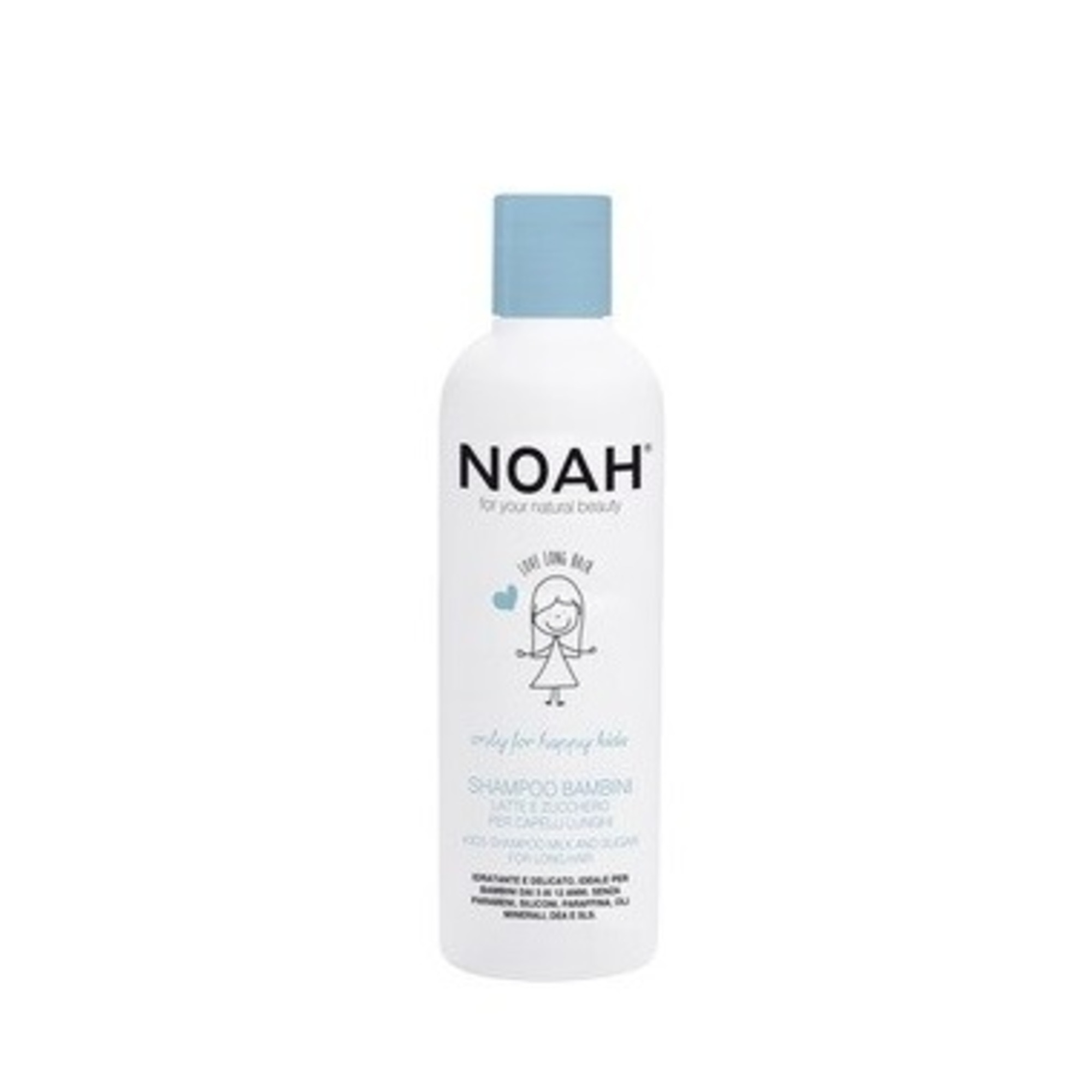 250 ML NOAH HAIR CARE Dětský šampon s mlékem a cukrem pro dlouhé vlasy 1 of 1