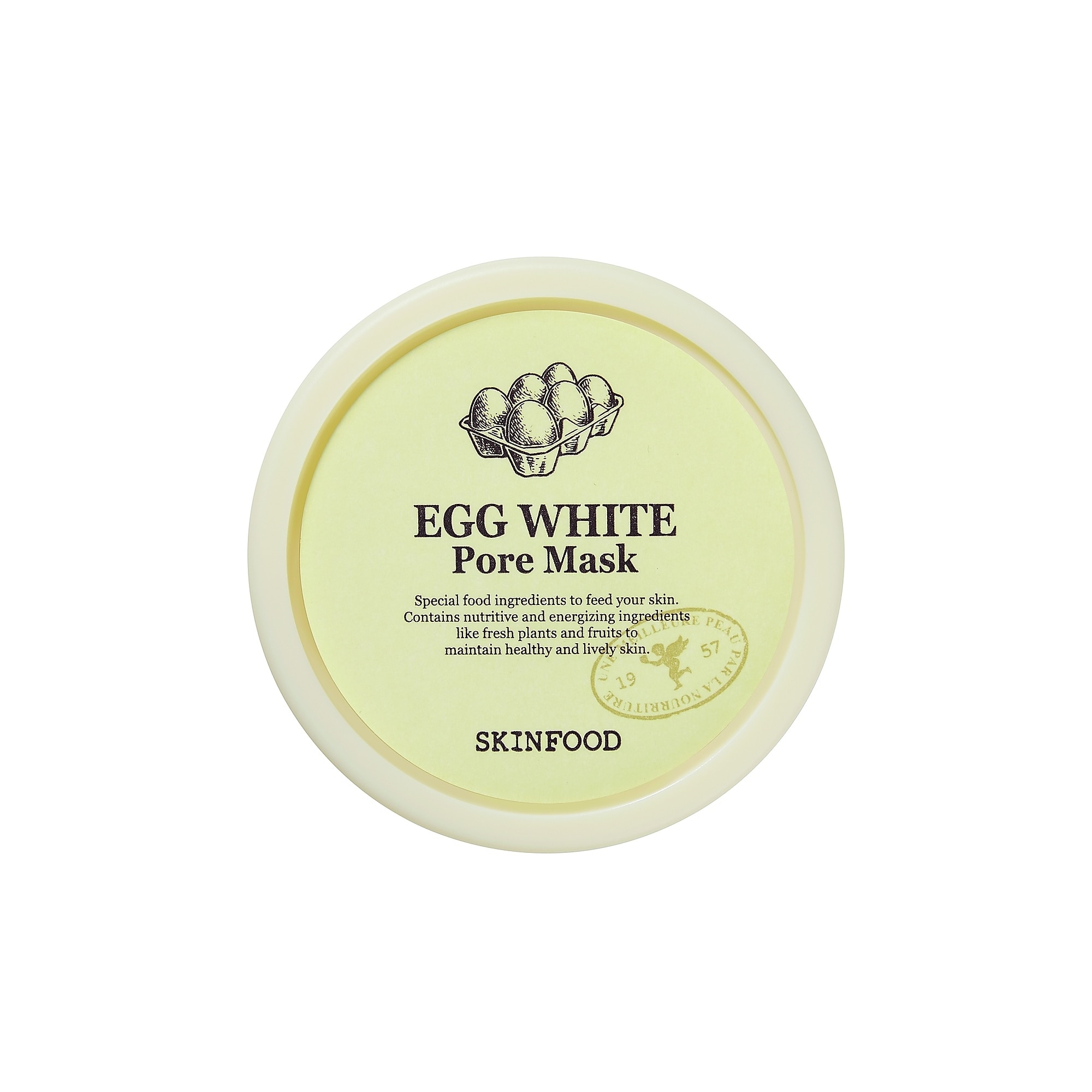 120 G SKINFOOD EGG WHITE PORE MASK Pleťová maska  3 of 3 Pleťová maska