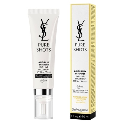 30 ML Yves Saint Laurent PURE SHOTS AIRTHIN UV DEFENDER Péče o pleť na ochranu před UVA/UVB zářením a znečištěním 1 of 3