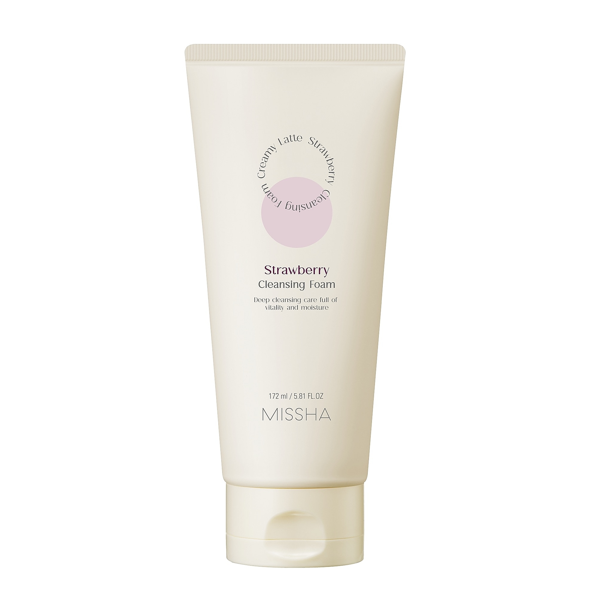 172 ML MISSHA CREAMY LATTE CLEANSING FOAM STRAWBERRY Krémová čistící pěna 1 of 1 Krémová čistící pěna