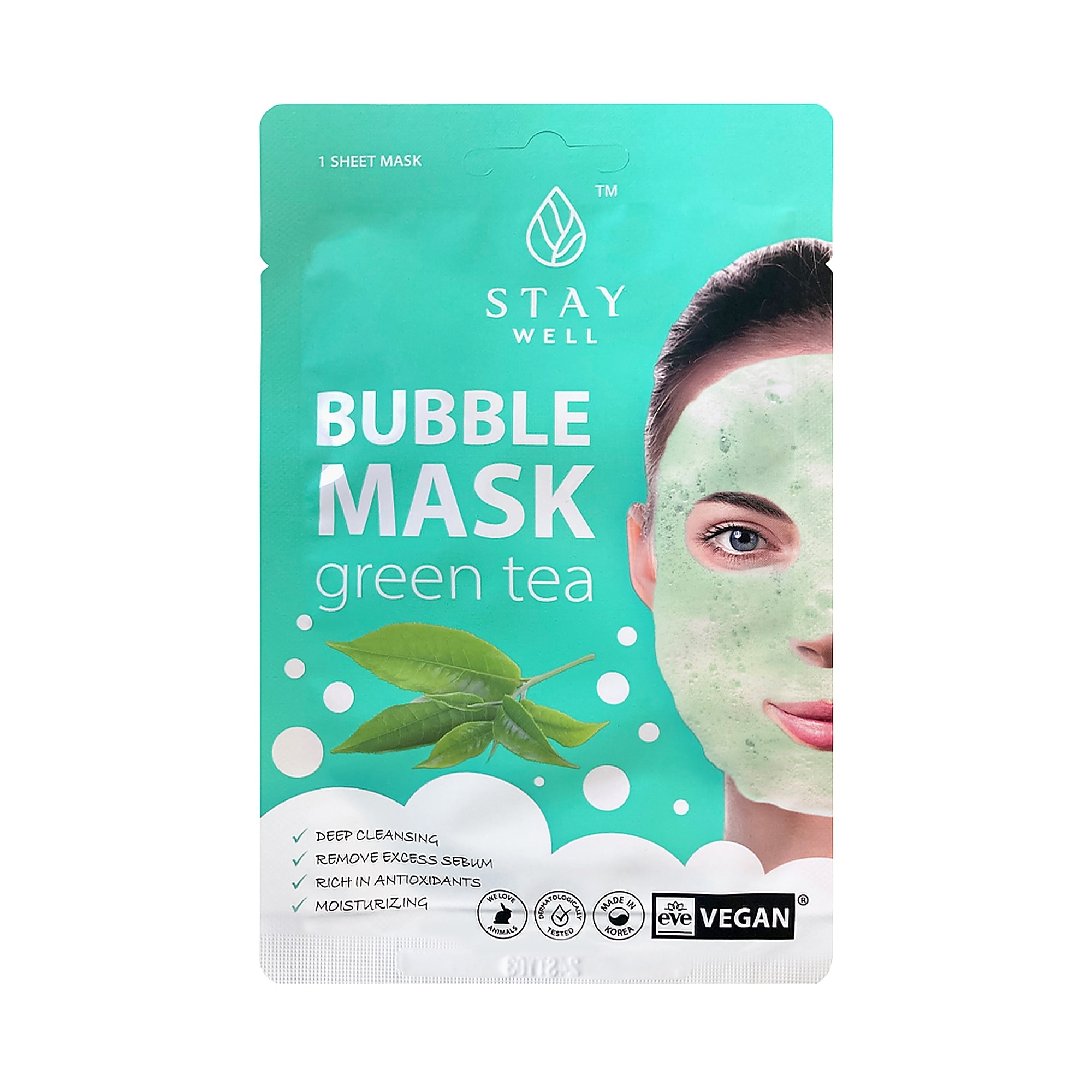 20 G STAY WELL DEEP CLEANSING BUBBLE MASK Hloubkově čistící pěnová maska 1 of 1 Hloubkově čistící pěnová maska