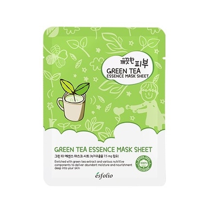 25 ML Esfolio PURE SKIN GREEN TEA ESSENCE MASK SHEET Plátýnková pleťová maska  1 of 1 