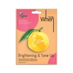 23 ML When Simply VEGAN CITRON BRIGHTENING & TONE UP SHEET MASK Pleťová maska  1 of 1 Pleťová maska