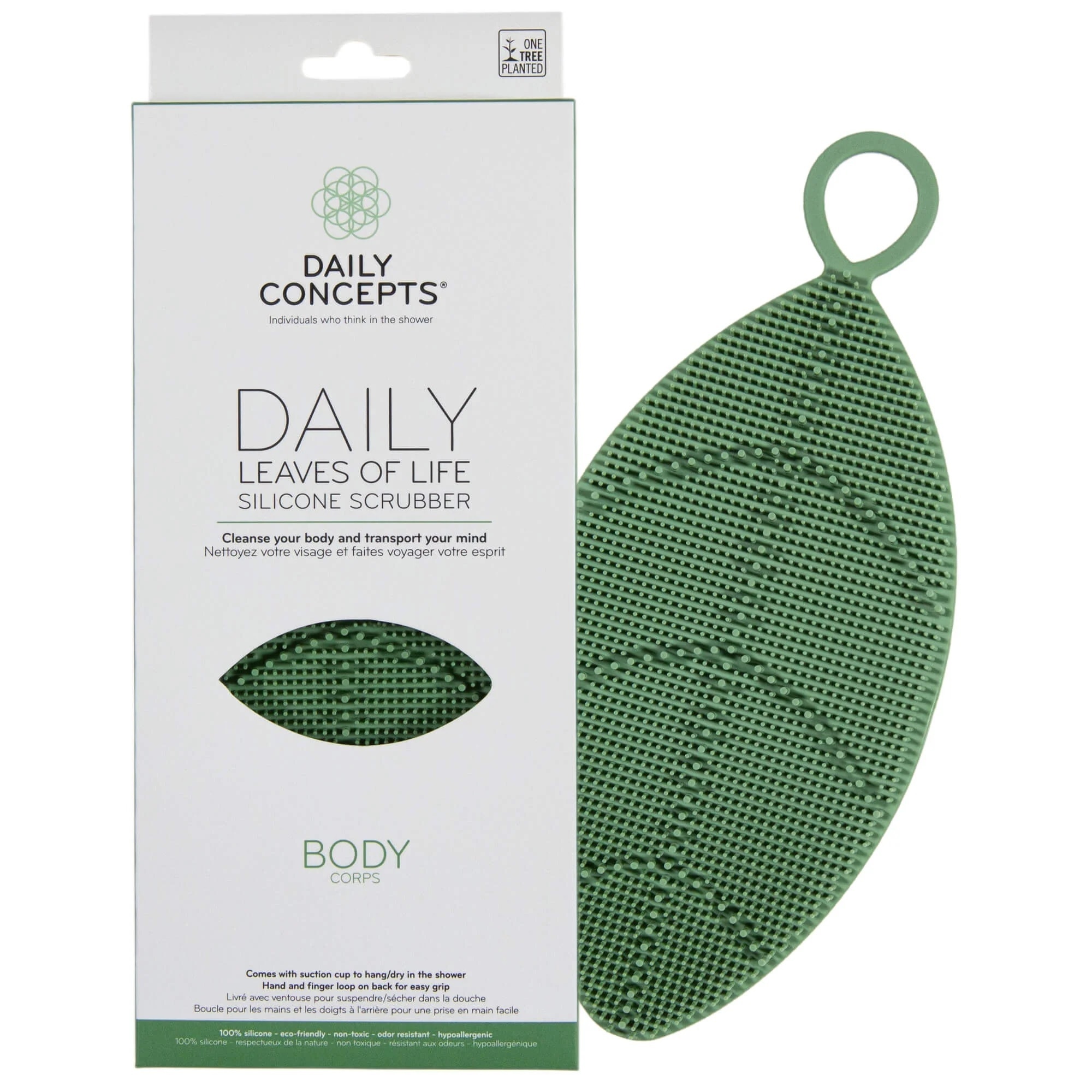Daily Concepts LEAVES OF LIFE SILICONE SCRUBBER BODY Silikonový peeling na tělo 1 of 1