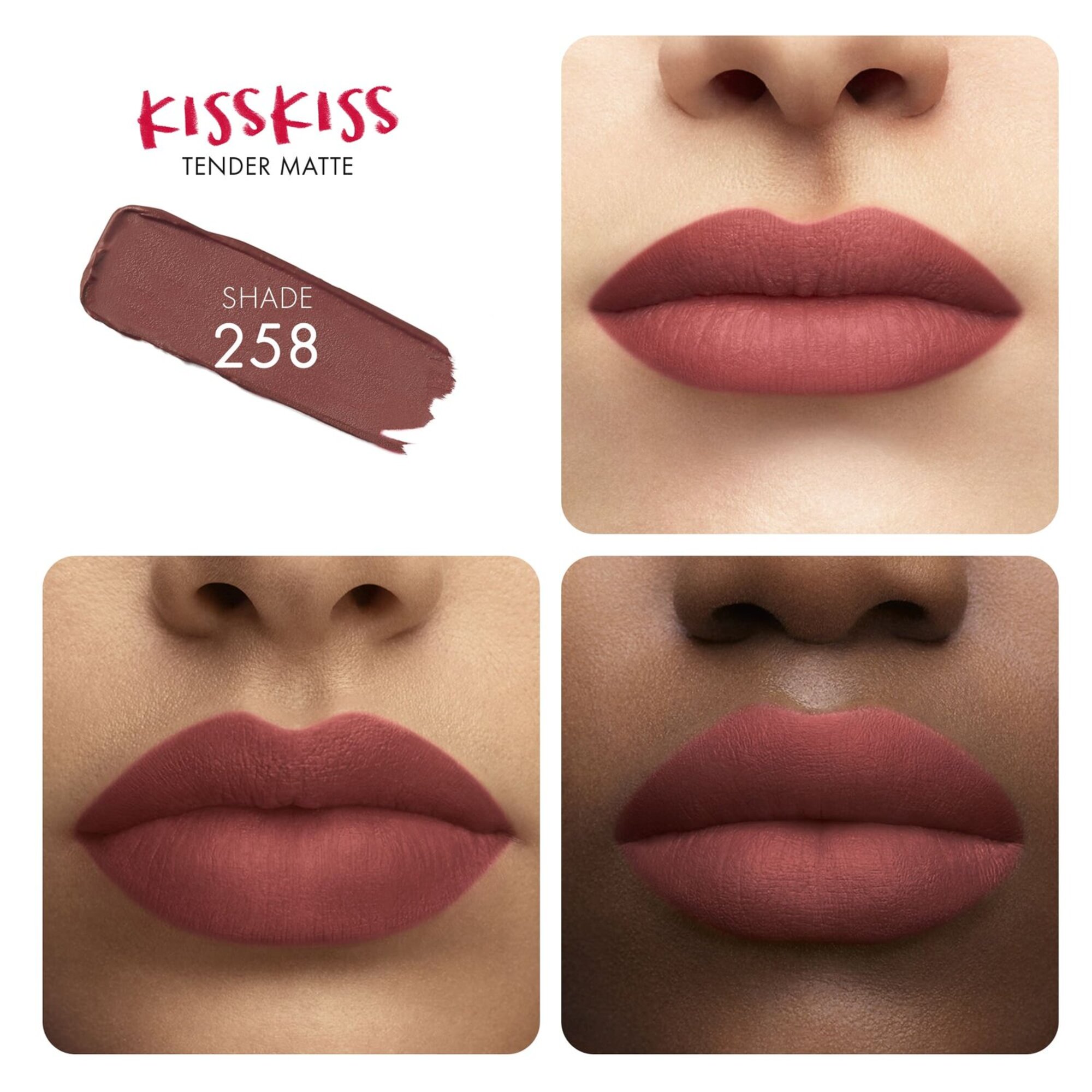 GUERLAIN KISSKISS TENDER MATTE Matná rtěnka 3 of 3 Matná rtěnka