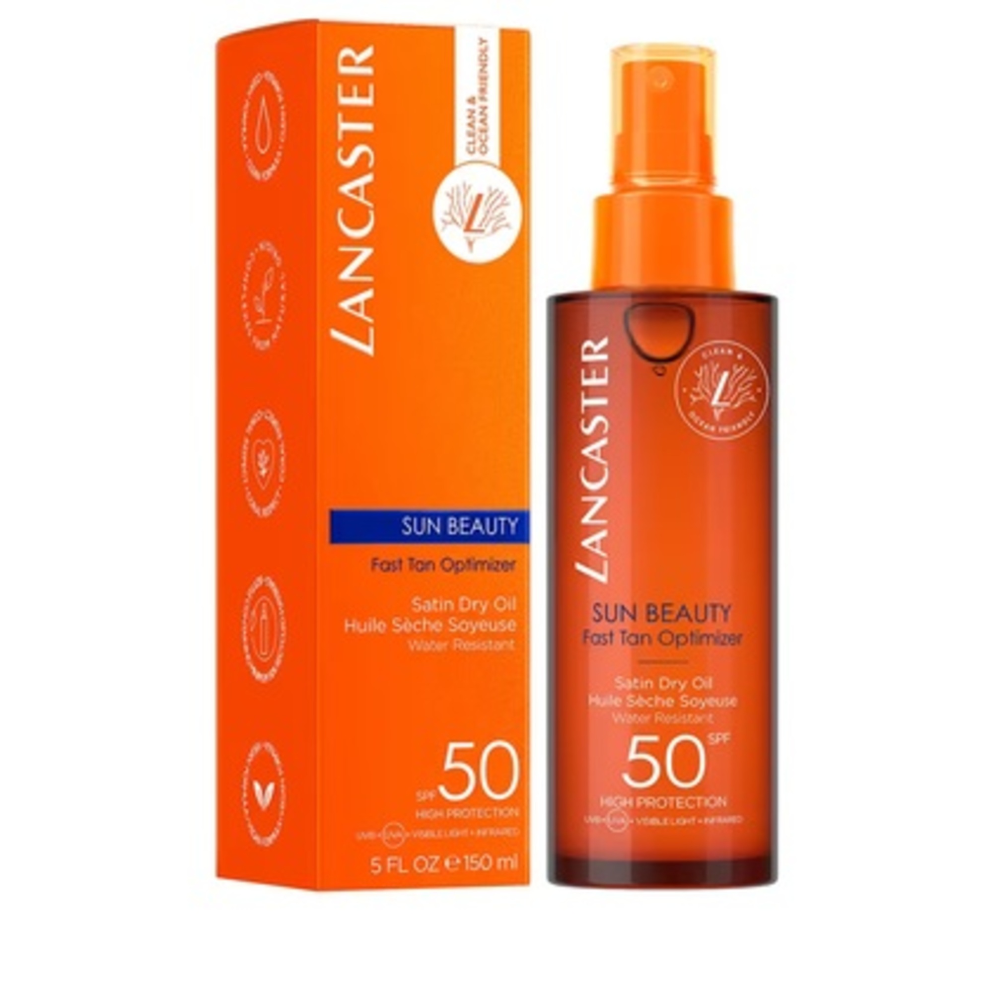 Suchý olej na opalování ve spreji