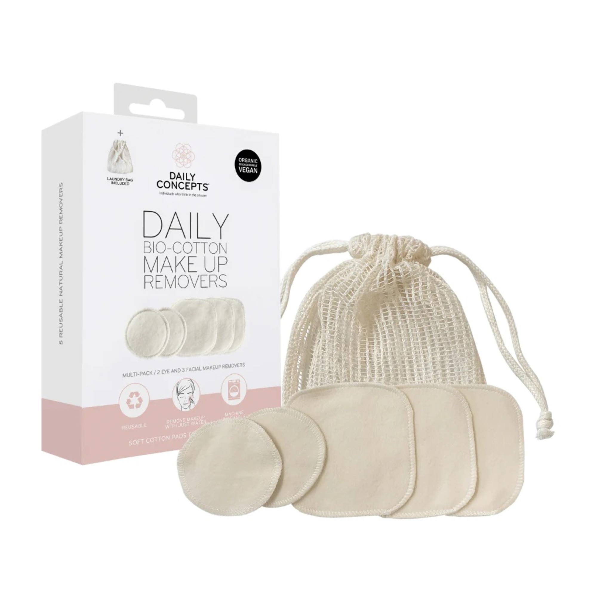 5 KS Daily Concepts COTTON MAKE-UP REMOVER SET Odličovací tamponky 1 of 2