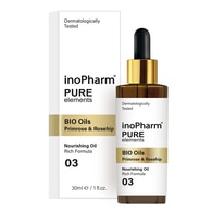 30 ML Inopharm FACE AND NECK SERUM W BIO OILS PRIMROSE A ROSEHIP Sérum na obličej a dekolt  1 of 2 